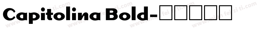 Capitolina Bold字体转换